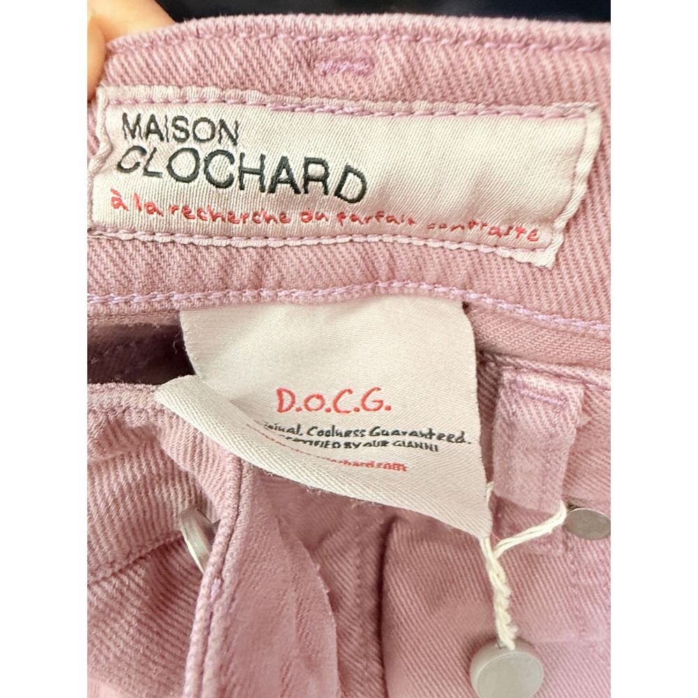 Maison Clochard Paul Skinny Jeans Dusty Rose Pink Cotton Blend Size 27 NWT